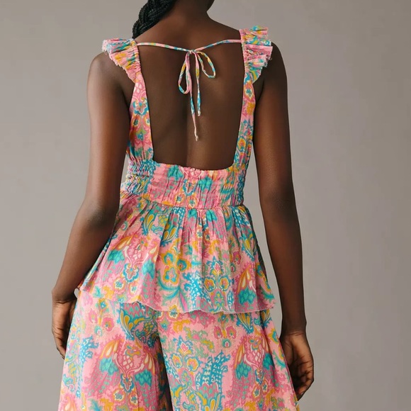 Extra Small Love the Label Eva Jumpsuit in Suri Pink Print - Picture 5 of 7